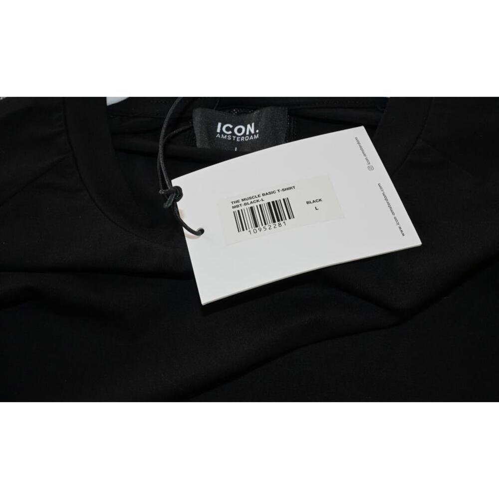 ICON The Muscle Basic Black T-Shirt‎ - Large - Picture 5 of 7